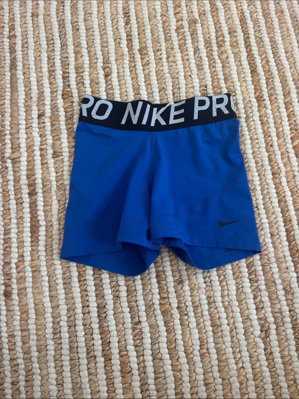 Nike Royal Blue Pro Compression Leggings for Kids